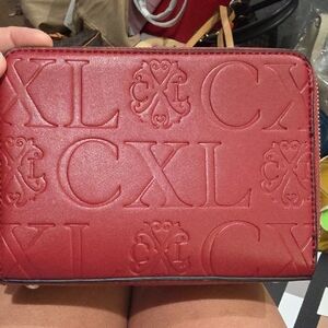 Red Embossed Wallet